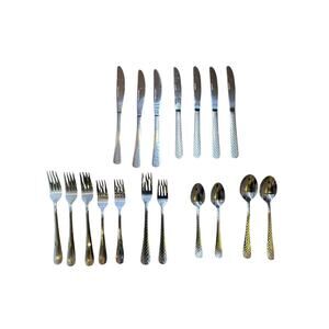Mixed Lot of 18 Stainless Steel Silverware – Farberware + Unbranded